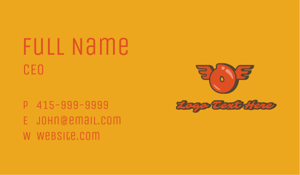 Graffiti Wings Letter O Business Card Design Image Preview