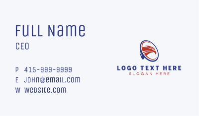 USA Eagle Patriotic Business Card Image Preview