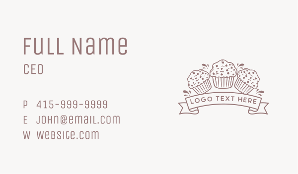 Muffin Cupcake Dessert Business Card Design Image Preview