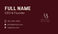 Accounting A & B Monogram Business Card Image Preview