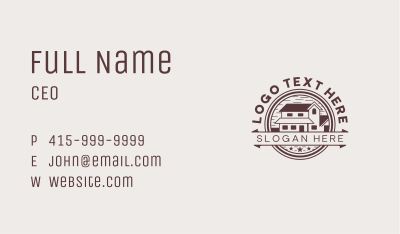 Brown House Roofing Business Card Image Preview