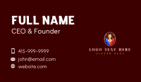 Woman Filipiniana Dress Business Card Preview