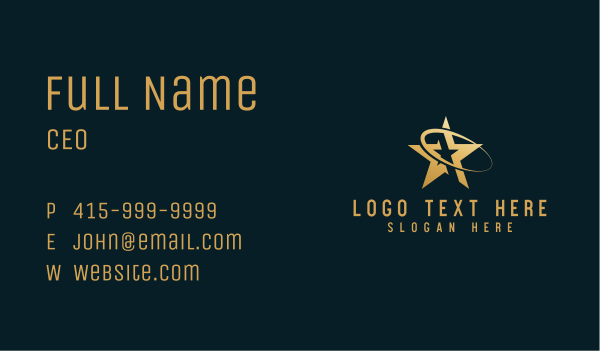 Star Entertainment Corporation Business Card Design Image Preview