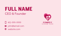 Romantic Heart Window Business Card Image Preview