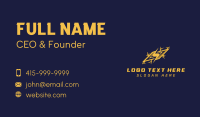 Energy Lightning Bolt Business Card Design