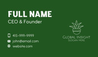 Plant Pot Outline Business Card Image Preview