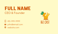 Pineapple Juice Drink Business Card Image Preview