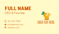 Pineapple Juice Drink Business Card Image Preview