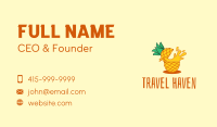 Pineapple Juice Drink Business Card Image Preview