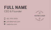 Natural Circle Flower Business Card Image Preview