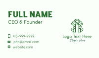 Green Garden Arch Business Card Preview