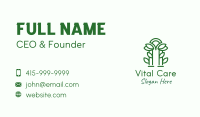 Green Garden Arch Business Card Image Preview