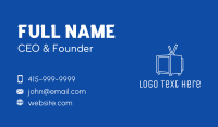 Minimalist Television Business Card Image Preview