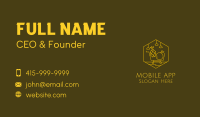 Monoline Yellow Fruit Cart Business Card Image Preview