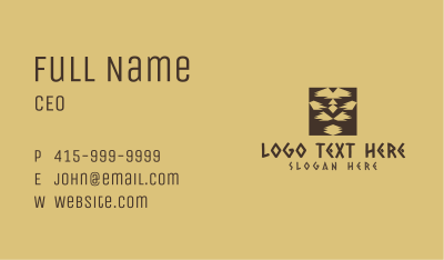 Tribal Lion Face  Business Card Image Preview