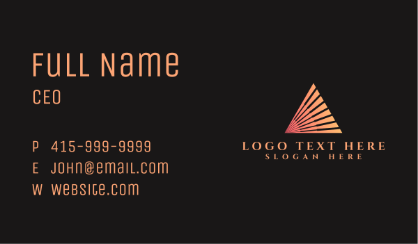Generic Pyramid Business Business Card Design Image Preview