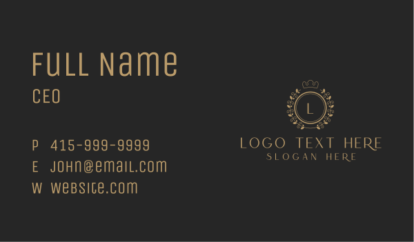 High End Royalty Shield Business Card Design Image Preview