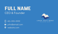 Snowy Mountain River Business Card Design