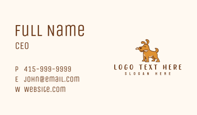 Cute Dog Puppy Business Card Image Preview