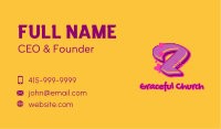 Graffiti Star Number 2 Business Card Image Preview