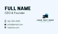 Road Roller Heavy Equipment Business Card Image Preview