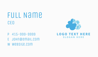 Cyber Digital Cloud Business Card Image Preview