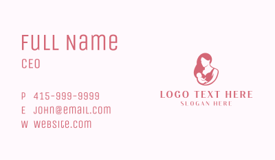 Mom Baby Childcare Business Card Image Preview