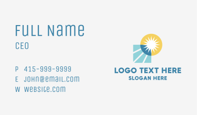 Eco Friendly Solar Energy  Business Card Image Preview