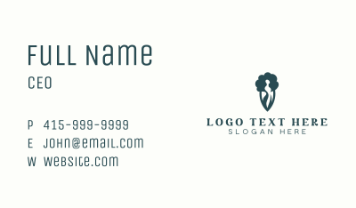 Nature Wellness Tree Business Card Image Preview