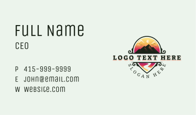 Location Outdoor Adventure Business Card Image Preview