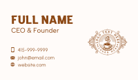 Coffee Bean Barista Business Card Preview