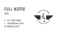 Classic Musical Wings Business Card Image Preview