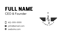 Classic Musical Wings Business Card Image Preview