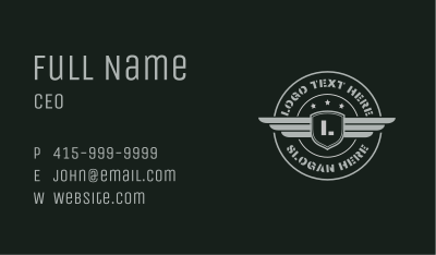 Army Military Emblem Business Card Image Preview