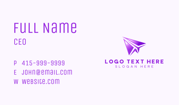Aviation Airplane Flight Business Card Design Image Preview