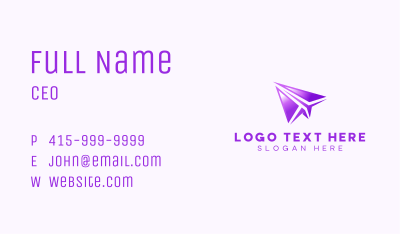 Aviation Airplane Flight Business Card Image Preview