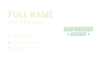 Pastel Comic Wordmark Business Card Image Preview
