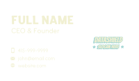 Pastel Comic Wordmark Business Card Image Preview