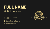 Shield Wreath Crest Business Card Image Preview
