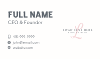 Generic Feminine Lettermark Business Card Design