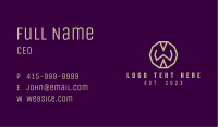Decagon Letter W  Business Card Image Preview