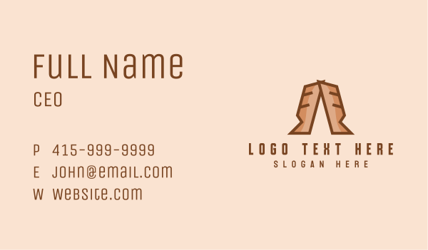 Brown Bread Letter A Business Card Design Image Preview
