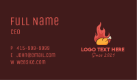 Hot Roasted Chicken  Business Card Image Preview