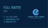 Lightning Volt Letter E Business Card Image Preview