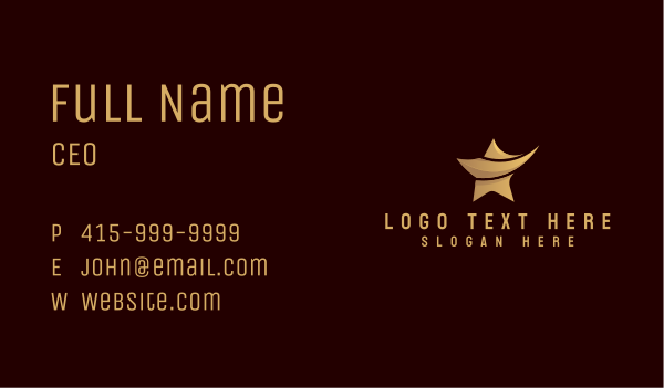 Studio Star Entertainment Business Card Design Image Preview