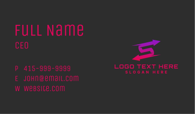 Modern Logistics Arrows Business Card Image Preview