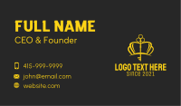 Gold Crown Key  Business Card Image Preview