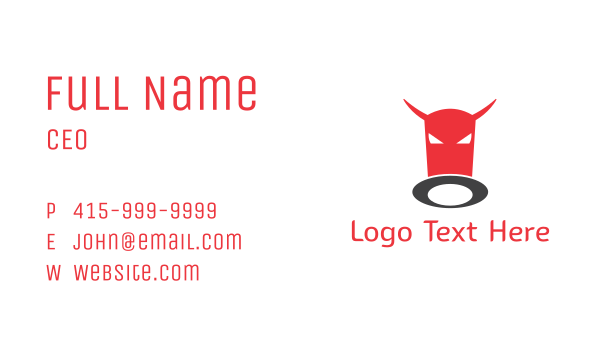 Red Bull Top Hat Business Card Design Image Preview