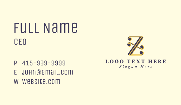 Music Composer Letter Z Business Card Design Image Preview