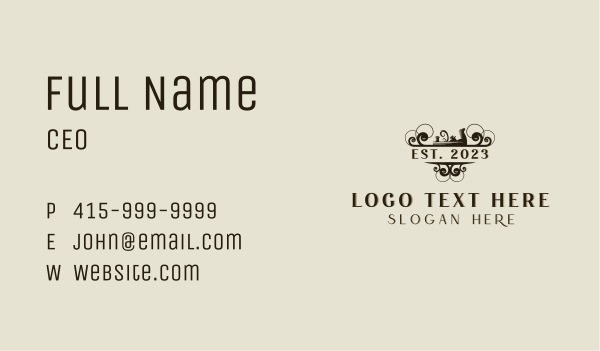 Rustic Hand Planer Carpentry Business Card Design Image Preview